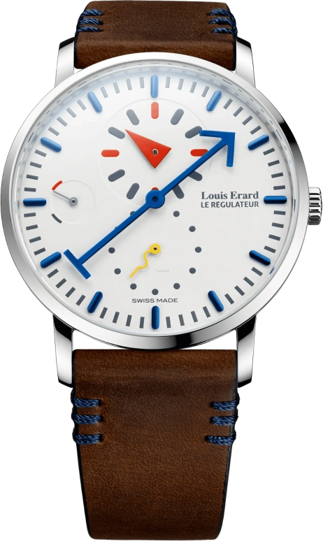 Louis Erard,Noirmont X 40mm,40mm,Stainless Steel,White,Handwound,Power Reserve Indicator,42hours,54230AS61,54230AS61.BVA08