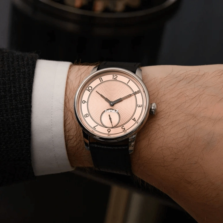 Louis Erard,Noirmont X 39mm,39mm,Stainless Steel,Salmon,Automatic,38hours,Sapphire,Crystal Glass,34248AA64,34248AA64.BVA150