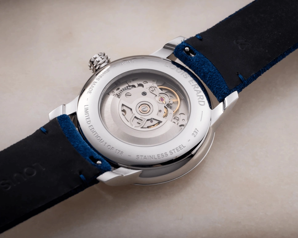 Louis Erard,Noirmont X 42mm,42mm,Stainless Steel,Silver,Grey,Automatic,38hours,Sapphire,Crystal Glass,85237AA51,85237AA51.BVA35