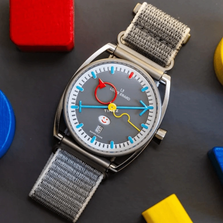 Louis Erard,Noirmont X 40mm,40mm,Titanium,Grey,Automatic,Day,38hours,75357TT03,75357TT03.BTT83
