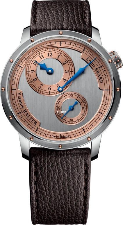 Louis Erard,Noirmont X 43mm,43mm,Stainless Steel,Silver,Salmon,Automatic,38hours,Sapphire,Crystal Glass,85246AA02,85246AA02.BVA172