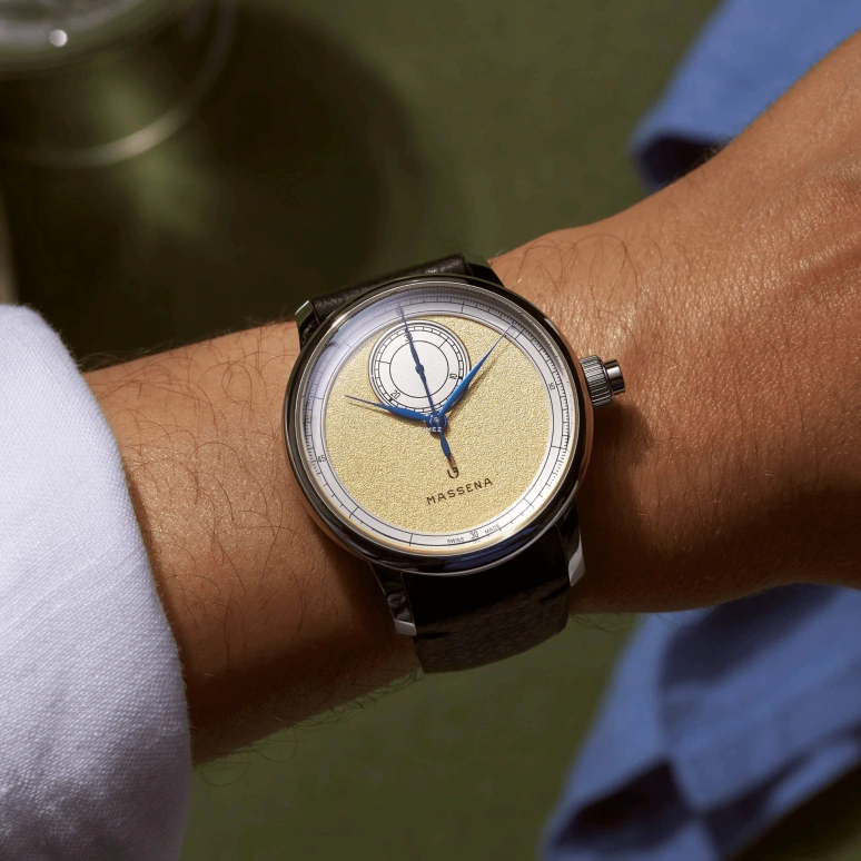 Louis Erard,Noirmont X 43mm,43mm,Stainless Steel,Yellow,Automatic,Chronograph,Monopoussoir,74239AA71,74239AA71.BVA103