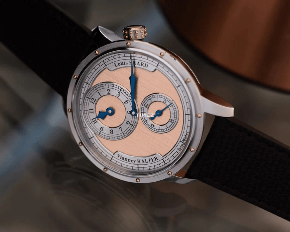 Louis Erard,Noirmont X 43mm,43mm,Stainless Steel,Silver,Salmon,Automatic,38hours,Sapphire,Crystal Glass,85246AA03,85246AA03.BVA172
