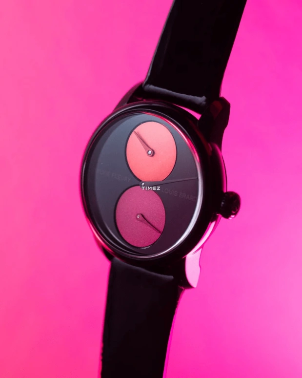 Louis Erard,Noirmont X 39mm,39mm,Stainless Steel,Black,Red,Pink Orange,Automatic,38hours,Sapphire,Crystal Glass,85238NN42,85238NN42.BVAS89