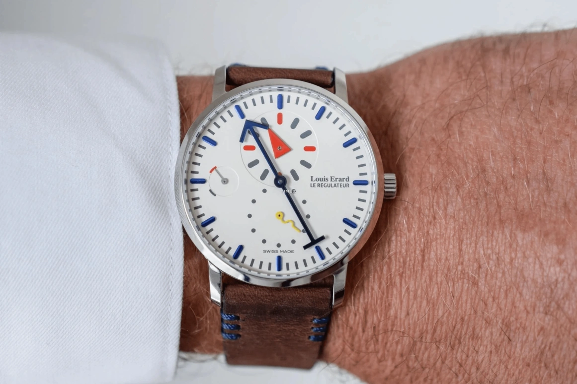 Louis Erard,Noirmont X 40mm,40mm,Stainless Steel,White,Handwound,Power Reserve Indicator,42hours,54230AS61,54230AS61.BVA08