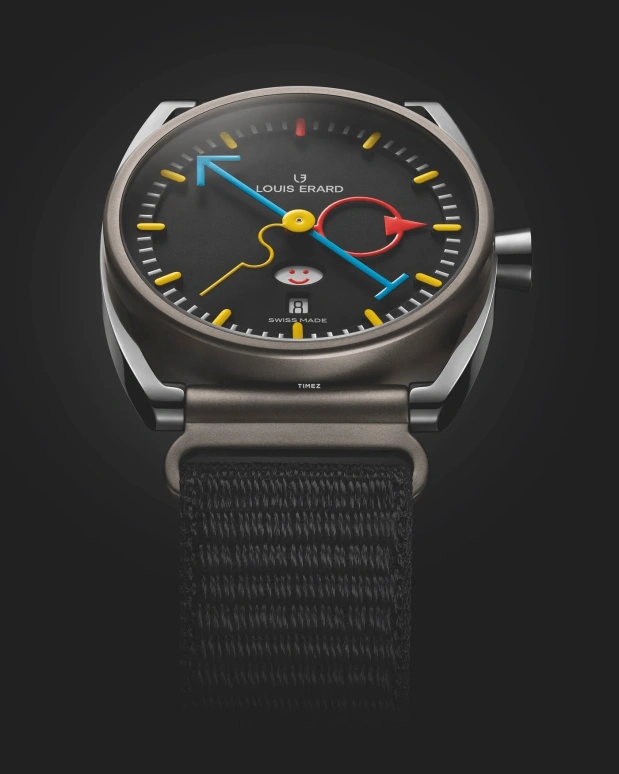 Louis Erard,Noirmont X 40mm,40mm,Titanium,Black,Automatic,Day,38hours,75357TT02,75357TT02.BTT88