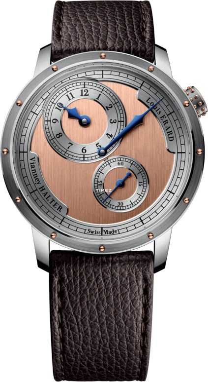 Louis Erard,Noirmont X 43mm,43mm,Stainless Steel,Silver,Salmon,Automatic,38hours,Sapphire,Crystal Glass,85246AA03,85246AA03.BVA172