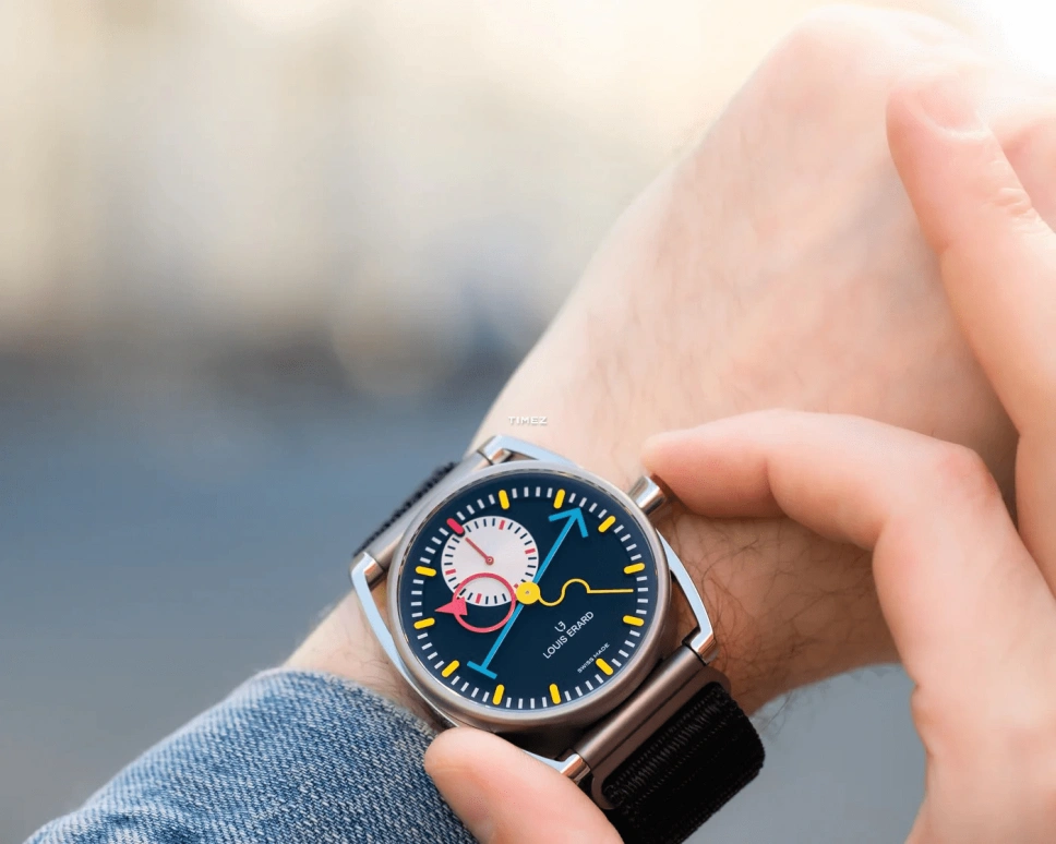 Louis Erard,Noirmont X 40mm,40mm,Titanium,Black,Silver,Automatic,Chronograph,Monopoussoir,74359TT02,74359TT02.BTT88