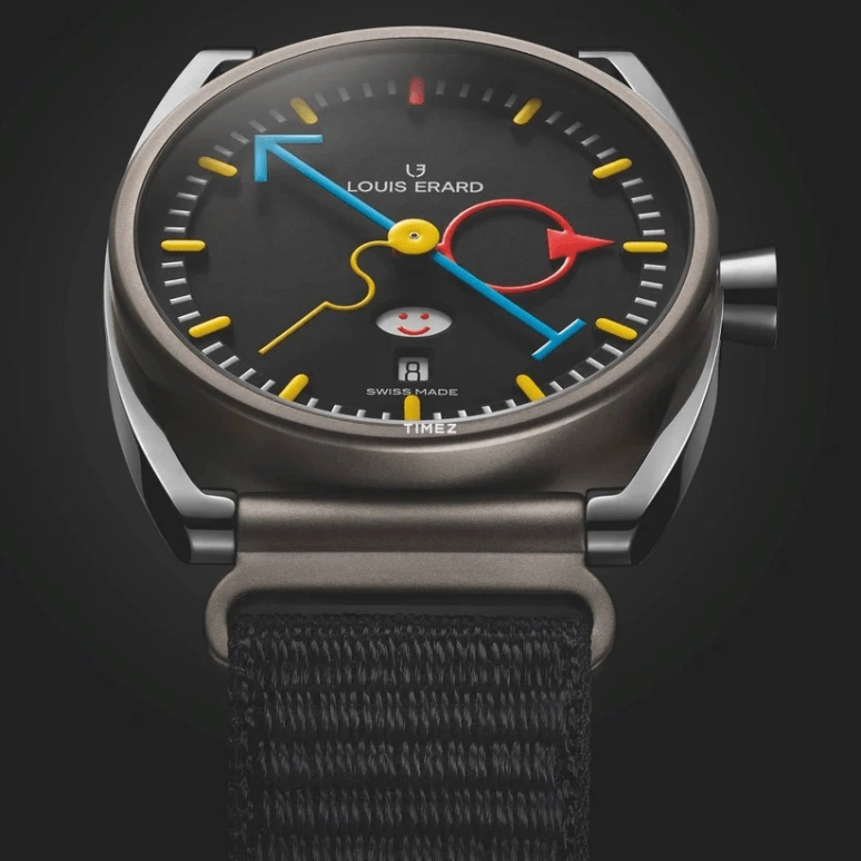 Louis Erard,Noirmont X 40mm,40mm,Titanium,Black,Automatic,Day,38hours,75357TT02,75357TT02.BTT88