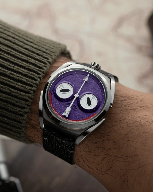 Louis Erard,Noirmont X 40mm,40mm,Titanium,Purple,Automatic,38hours,Sapphire,Crystal Glass,85340AA02,85340AA02.BVA192