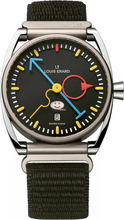 Louis Erard,Noirmont X 40mm,40mm,Titanium,Black,Automatic,Day,38hours,75357TT02,75357TT02.BTT88