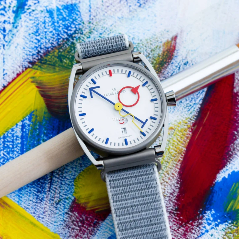 Louis Erard,Noirmont X 40mm,40mm,Titanium,White,Automatic,Day,38hours,75357TT01,75357TT01.BTT83