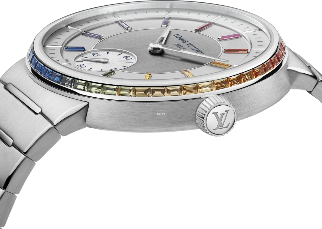 LOUIS VUITTON,Tambour 40mm,40mm,Platinum,Grey,Automatic,50hours,In-house Caliber,W1PT10
