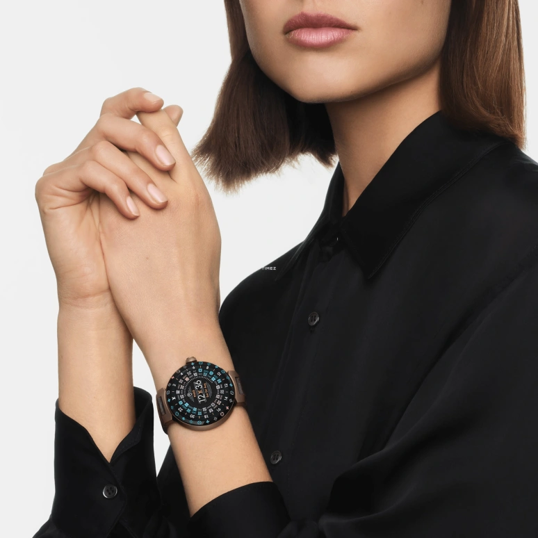 LOUIS VUITTON,Tambour Horizon 44mm,44mm,Stainless Steel,Black,Processor,Smartwatch,Sapphire,Crystal Glass,QBB191
