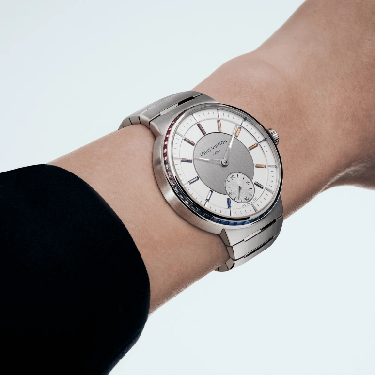 LOUIS VUITTON,Tambour 40mm,40mm,Platinum,Grey,Automatic,50hours,In-house Caliber,W1PT10