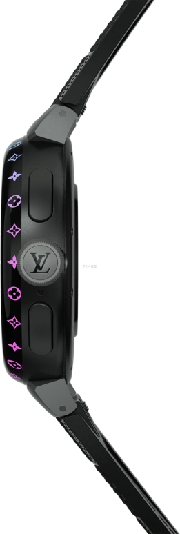 LOUIS VUITTON,Tambour Horizon 44mm,44mm,Stainless Steel,Black,Processor,Smartwatch,Sapphire,Crystal Glass,QBB184