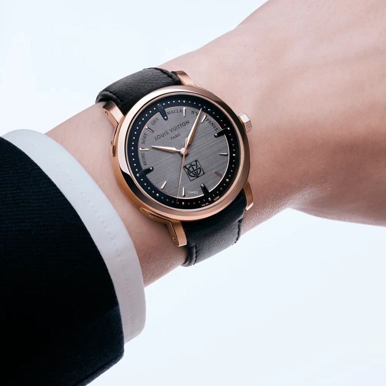 LOUIS VUITTON,ESCALE 39mm,39mm,Pink Gold,Grey,Black,Automatic,50hours,In-house Caliber,W3PG31