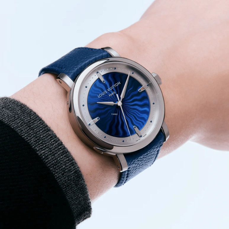 LOUIS VUITTON,ESCALE 39mm,39mm,Platinum,Blue,Silver,Automatic,50hours,In-house Caliber,W3PT21