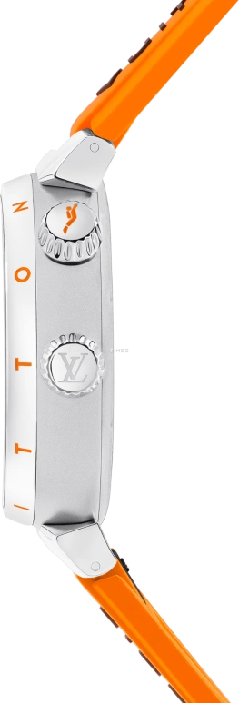 LOUIS VUITTON,Tambour Street Diver 44mm,44mm,Stainless Steel,Orange,Automatic,Sapphire,Crystal Glass,Round,QA172A
