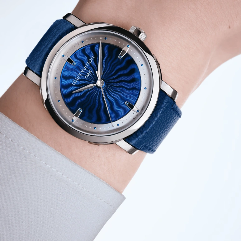LOUIS VUITTON,ESCALE 39mm,39mm,Platinum,Blue,Silver,Automatic,50hours,In-house Caliber,W3PT21