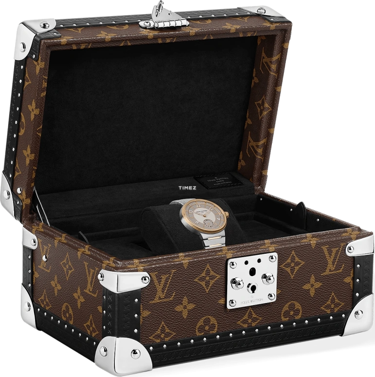 LOUIS VUITTON,Tambour 40mm,40mm,Stainless Steel,Rose Gold,Grey,Automatic,50hours,In-house Caliber,W1SP10