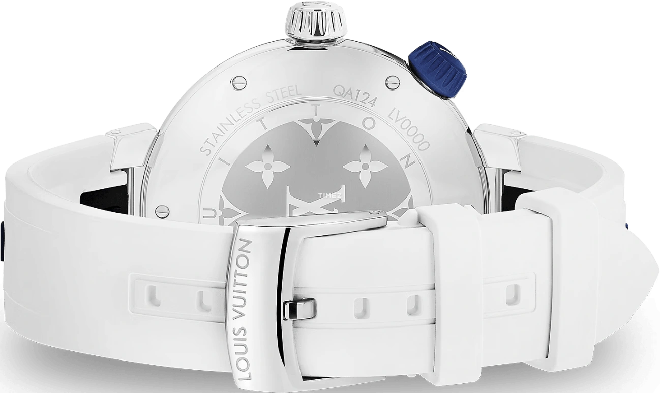 LOUIS VUITTON,Tambour Street Diver 39.50mm,39.50mm,Stainless Steel,Silver,Quartz,Sapphire,Crystal Glass,Round,QA124A