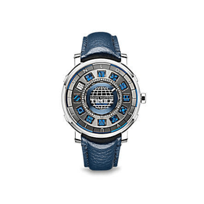 LOUIS VUITTON,ESCALE 41mm,41mm,White Gold,Titanium,Luminous,Blue,Automatic,42hours,In-house Caliber,Q5EG20