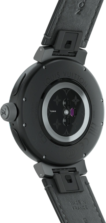 LOUIS VUITTON,Tambour Horizon 44mm,44mm,Stainless Steel,White,Yellow,Black,Processor,Smartwatch,Sapphire,Crystal Glass,QBB187