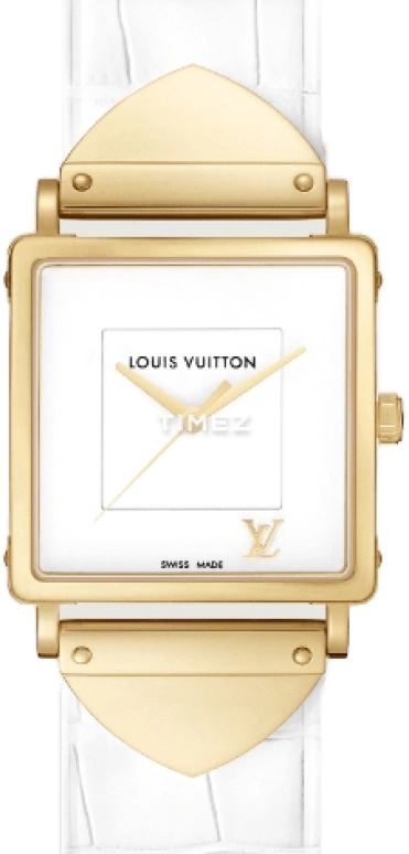 LOUIS VUITTON,EMPRISE 30mm,30mm,Yellow Gold,White,Quartz,Sapphire,Crystal Glass,Square,Q331H0