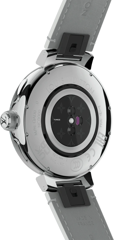 LOUIS VUITTON,Tambour Horizon 44mm,44mm,Stainless Steel,White,Processor,Smartwatch,Sapphire,Crystal Glass,QBB189
