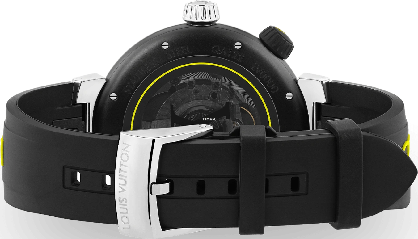 LOUIS VUITTON,Tambour Street Diver 44mm,44mm,Stainless Steel,Black,Automatic,Sapphire,Crystal Glass,Round,QBB173