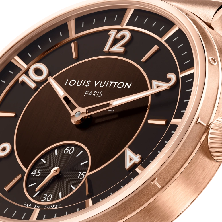 LOUIS VUITTON,Tambour 40mm,40mm,Pink Gold,Brown,Automatic,50hours,In-house Caliber,W1PG10