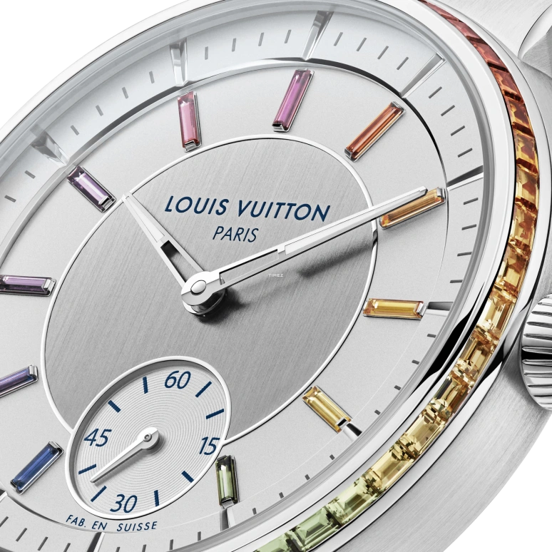 LOUIS VUITTON,Tambour 40mm,40mm,Platinum,Grey,Automatic,50hours,In-house Caliber,W1PT10