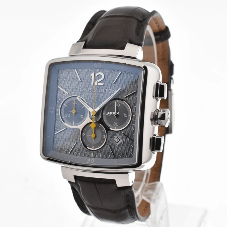 LOUIS VUITTON,Speedy 40.50mm,40.50mm,Stainless Steel,Blue,Automatic,Chronograph,Day,Q21212
