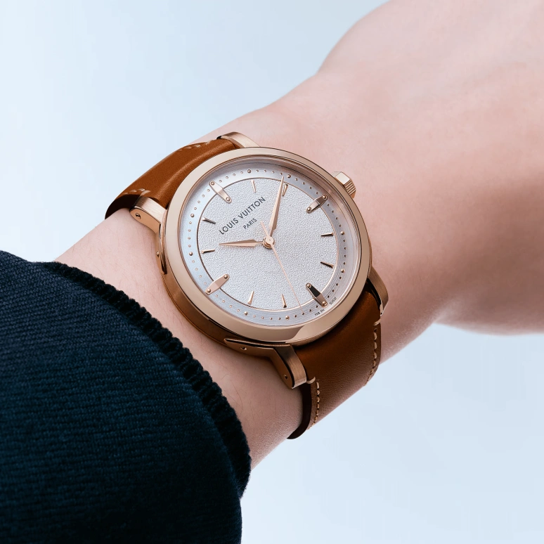 LOUIS VUITTON,ESCALE 39mm,39mm,Pink Gold,Silver,Automatic,50hours,In-house Caliber,W3PG11