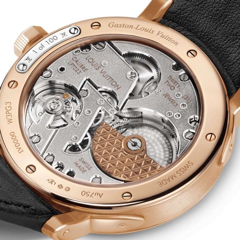 LOUIS VUITTON,ESCALE 39mm,39mm,Pink Gold,Grey,Black,Automatic,50hours,In-house Caliber,W3PG31