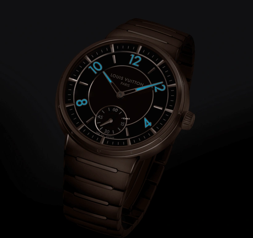 LOUIS VUITTON,Tambour 40mm,40mm,Pink Gold,Brown,Automatic,50hours,In-house Caliber,W1PG10