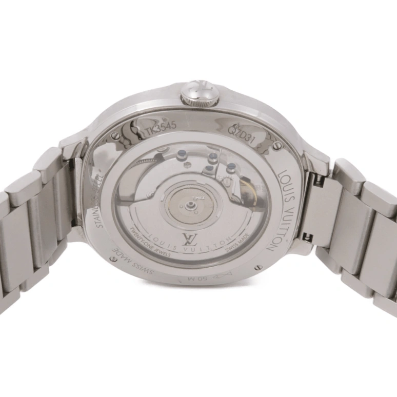 LOUIS VUITTON,Voyager 41.50mm,41.50mm,Stainless Steel,Silver,Automatic,Dule Time,GMT,Day / Night Indication,Q7D311