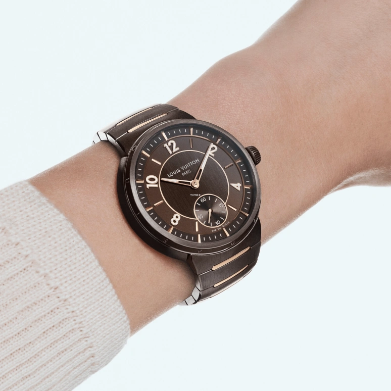 LOUIS VUITTON,Tambour 40mm,40mm,Ceramic,Rose Gold,Brown,Automatic,50hours,In-house Caliber,W1CR10
