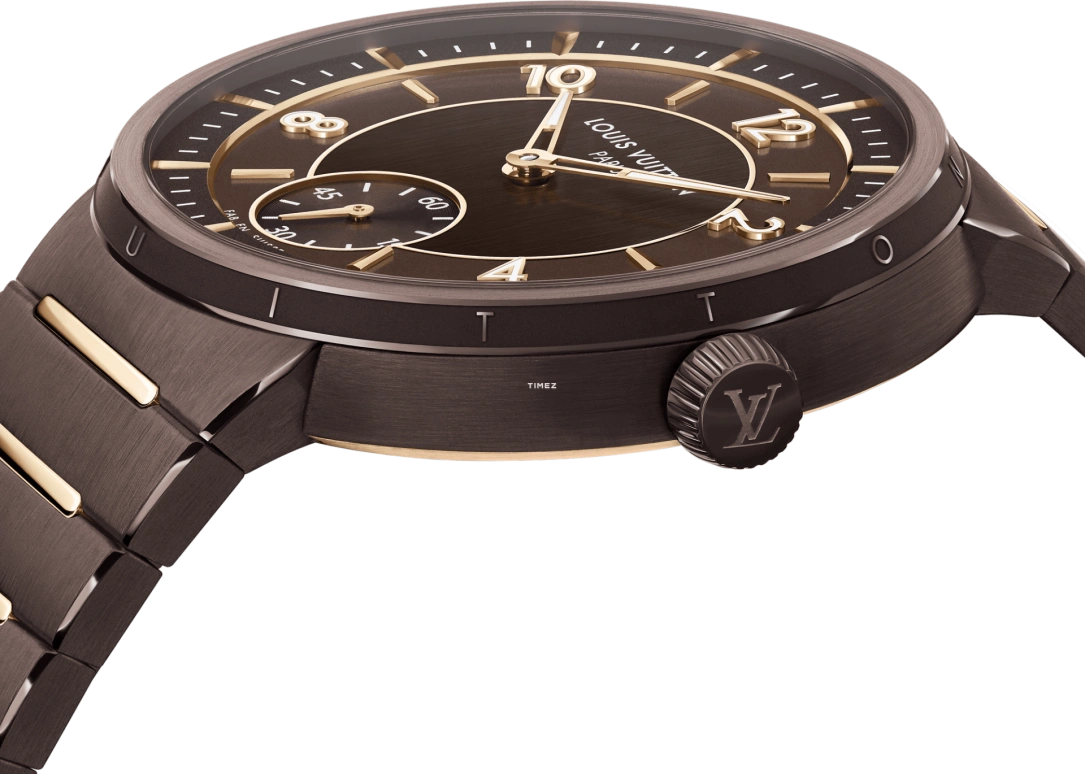 LOUIS VUITTON,Tambour 40mm,40mm,Ceramic,Rose Gold,Brown,Automatic,50hours,In-house Caliber,W1CR10
