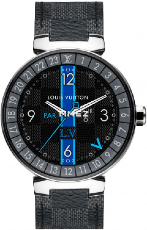 LOUIS VUITTON,Tambour Horizon 42mm,42mm,Stainless Steel,Mirror,Processor,Smartwatch,Sapphire,Crystal Glass,QAAA21