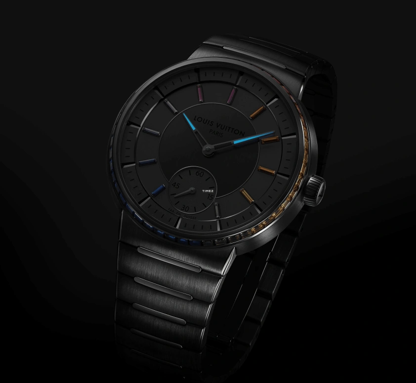 LOUIS VUITTON,Tambour 40mm,40mm,Platinum,Grey,Automatic,50hours,In-house Caliber,W1PT10