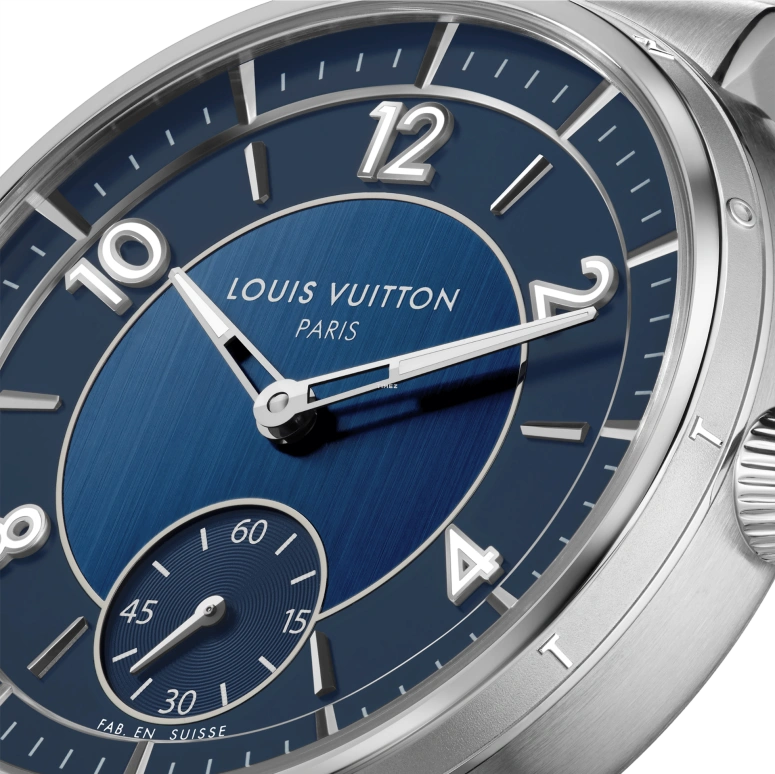 LOUIS VUITTON,Tambour 40mm,40mm,Stainless Steel,Blue,Automatic,Sapphire,Crystal Glass,Round,W1ST20