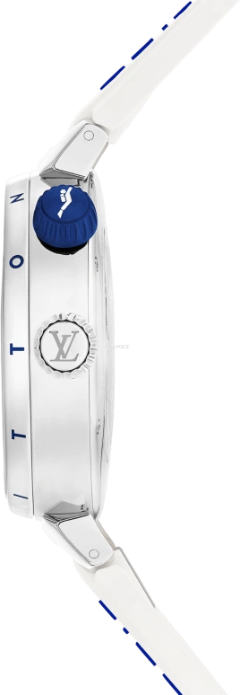 LOUIS VUITTON,Tambour 39.50mm,39.50mm,Stainless Steel,Silver,Quartz,Sapphire,Crystal Glass,Round,QBB175