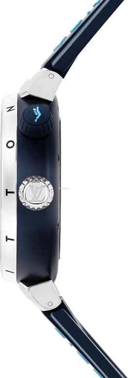 LOUIS VUITTON,Tambour Street Diver 44mm,44mm,Stainless Steel,Blue,Automatic,Sapphire,Crystal Glass,Round,QA121A