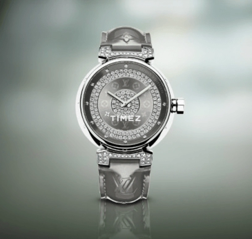 LOUIS VUITTON,Tambour Disc 39.50mm,39.50mm,Stainless Steel,Grey,Quartz,Round,Silver,Q111U0