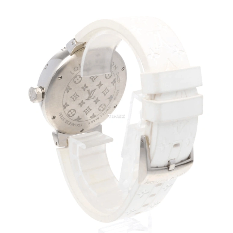 LOUIS VUITTON,Tambour Disc 39.50mm,39.50mm,Stainless Steel,Grey,Quartz,Round,Silver,Q111U0