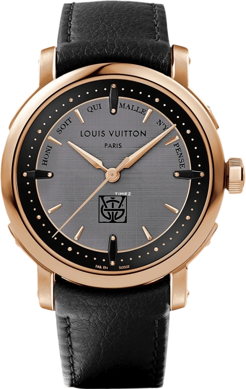 LOUIS VUITTON,ESCALE 39mm,39mm,Pink Gold,Grey,Black,Automatic,50hours,In-house Caliber,W3PG31