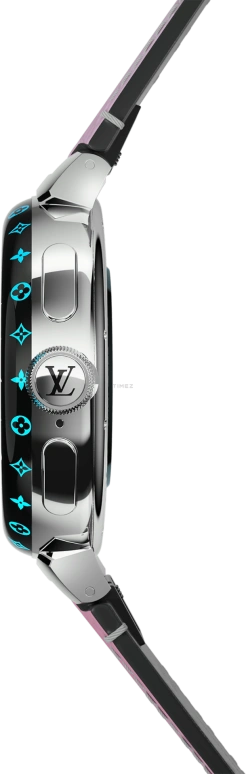 LOUIS VUITTON,Tambour Horizon 44mm,44mm,Stainless Steel,Black,Processor,Smartwatch,Sapphire,Crystal Glass,QBB190