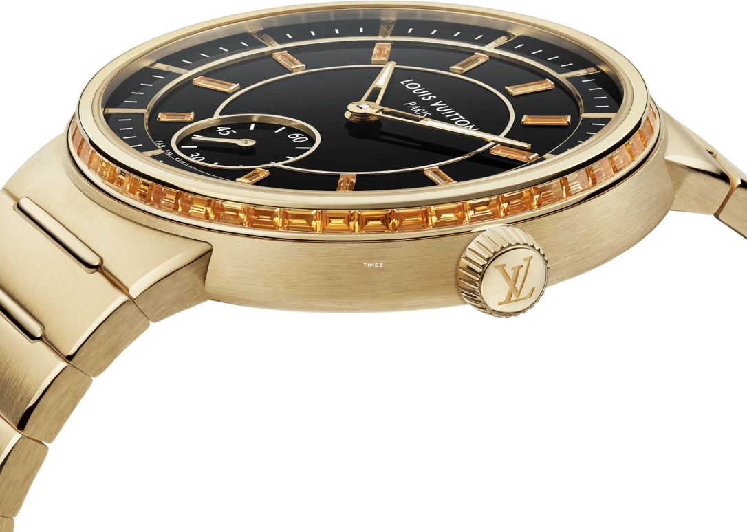 LOUIS VUITTON,Tambour 40mm,40mm,Yellow Gold,Black,Automatic,50hours,In-house Caliber,W1YG20